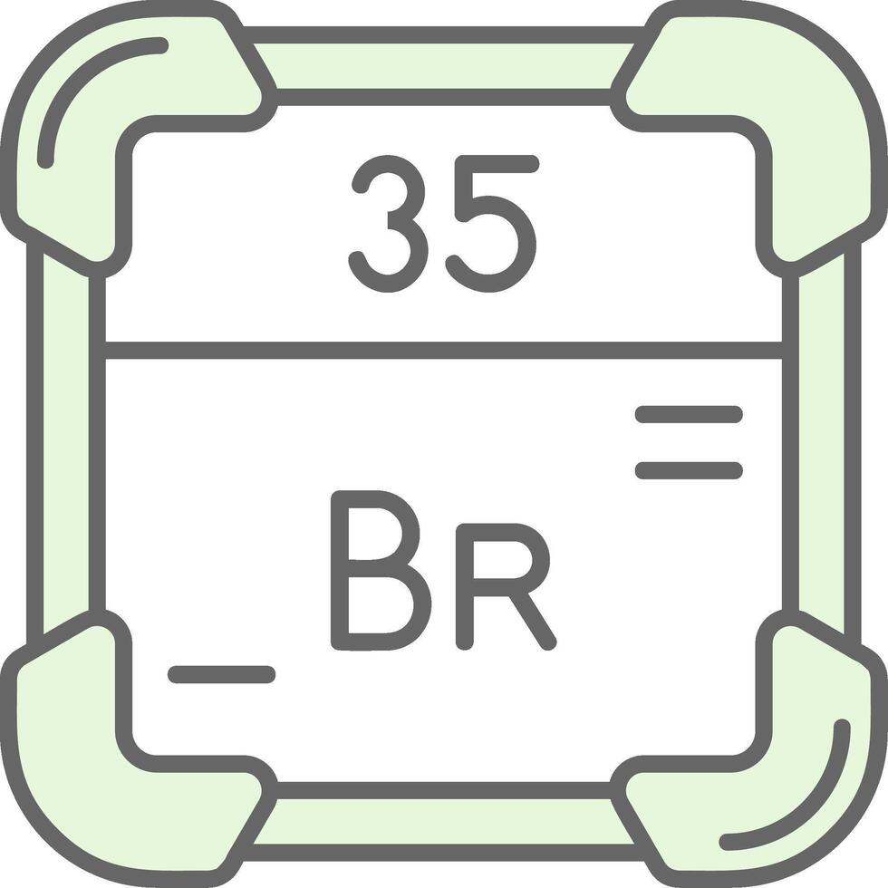 Brom Grün Licht Stutfohlen Symbol vektor