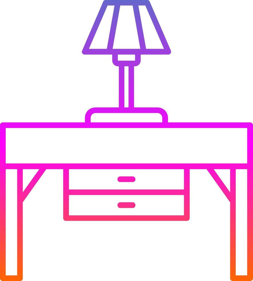 Konsole Tabelle Linie Gradient Symbol vektor