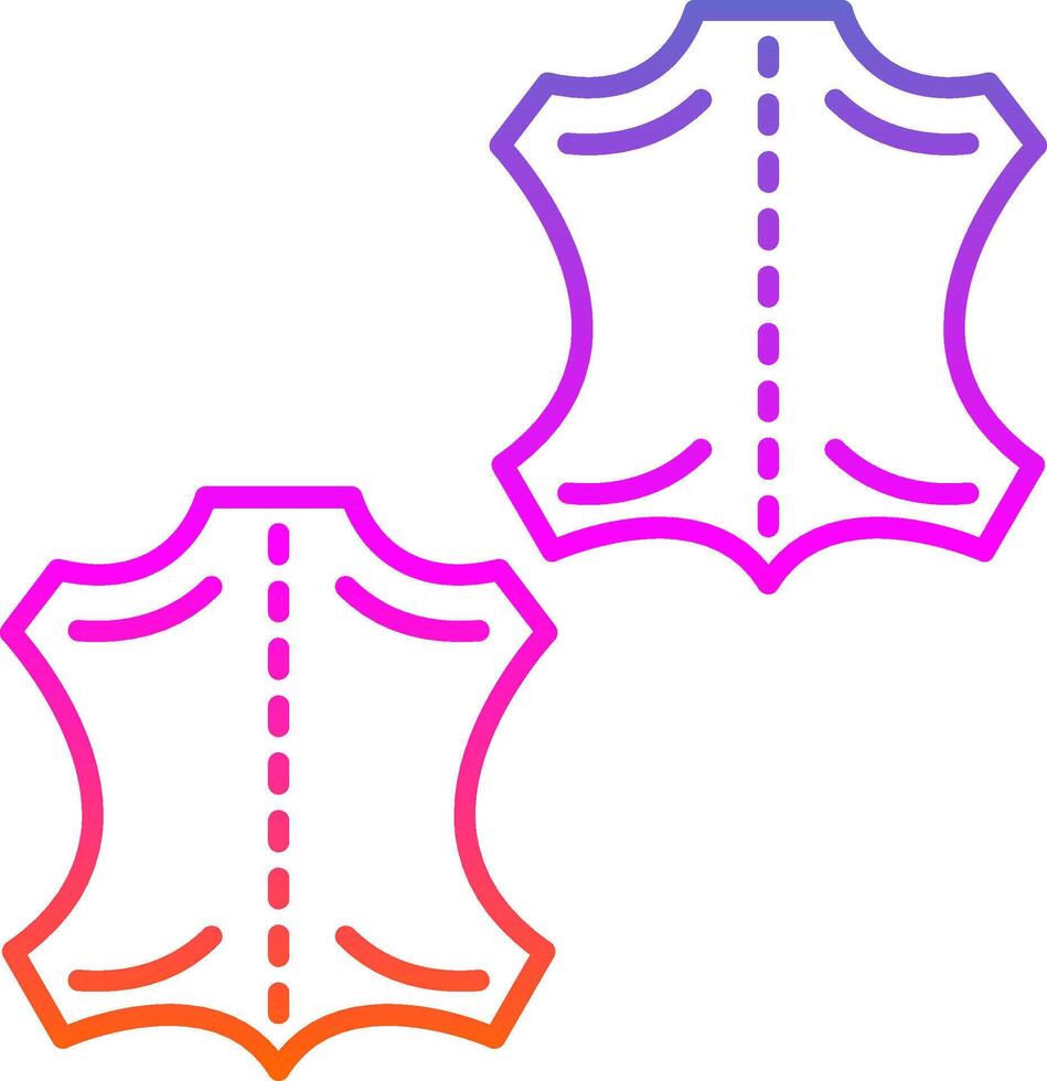 Leder Linie Gradient Symbol vektor