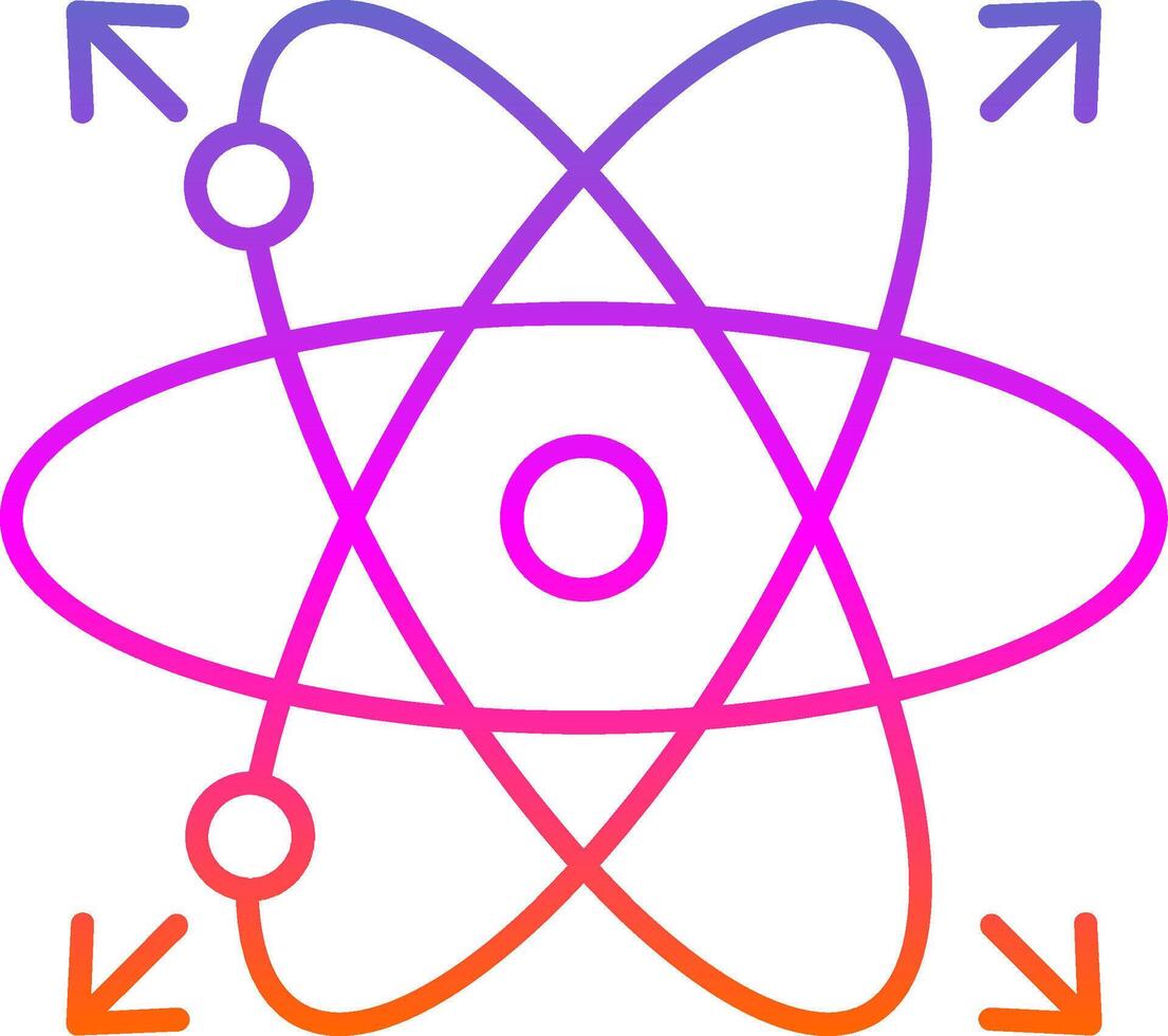 Symbol für den Gradienten der Atomlinie vektor