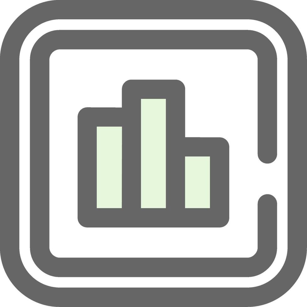 Statistiken Grün Licht Stutfohlen Symbol vektor