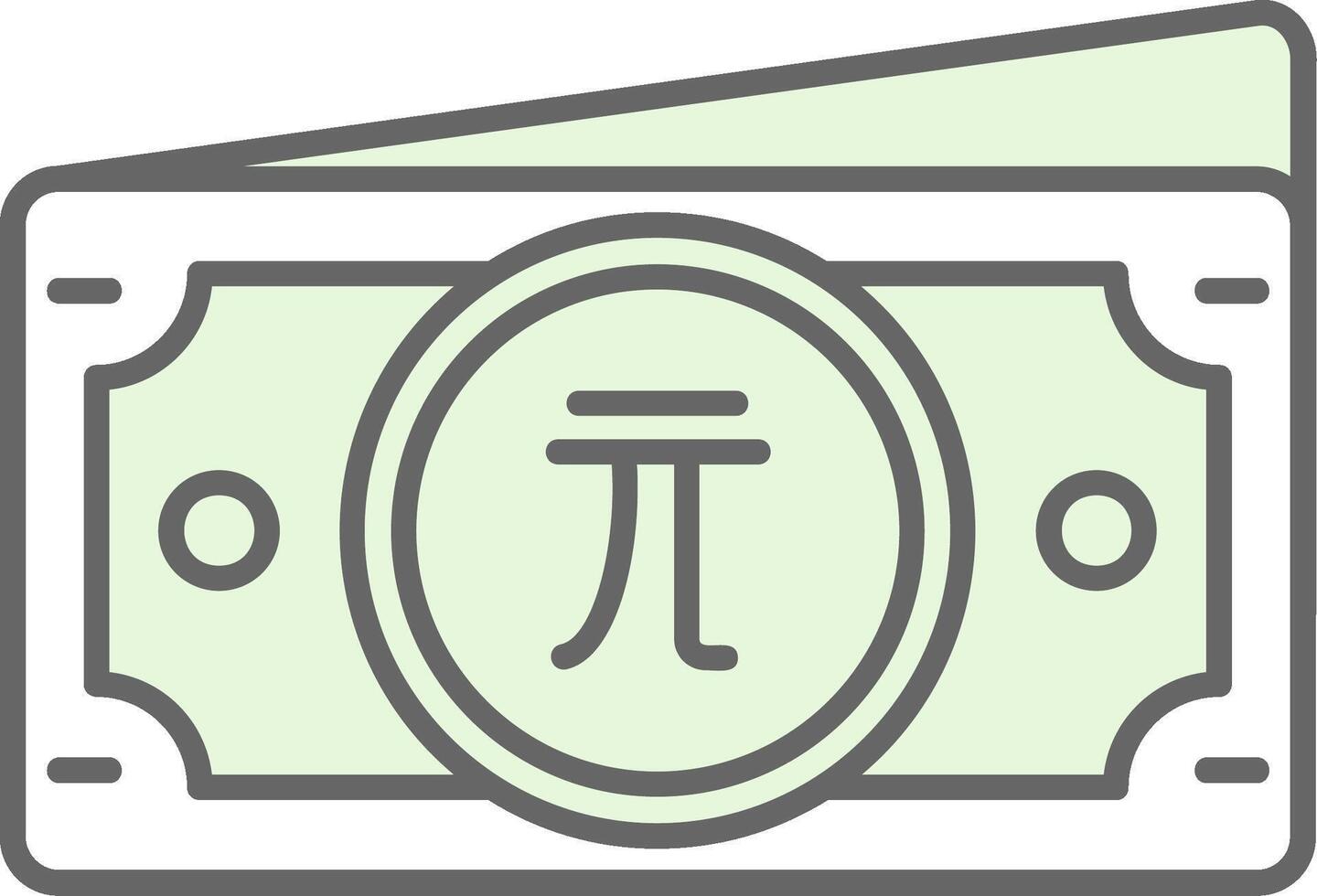 Neu Taiwan Dollar Grün Licht Stutfohlen Symbol vektor