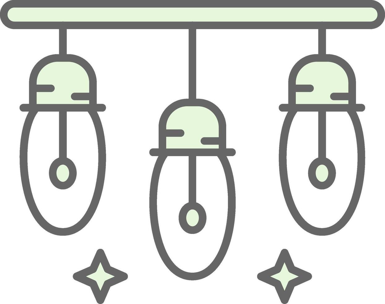 Beleuchtung Grün Licht Stutfohlen Symbol vektor