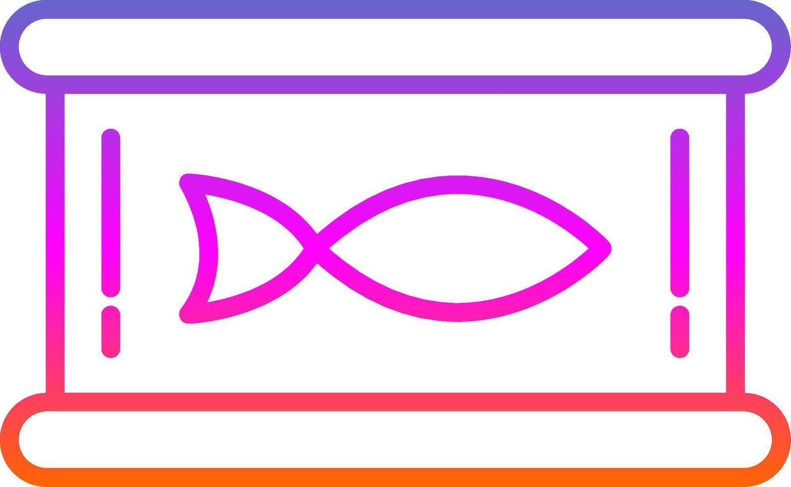 Thunfisch Linie Gradient Symbol vektor