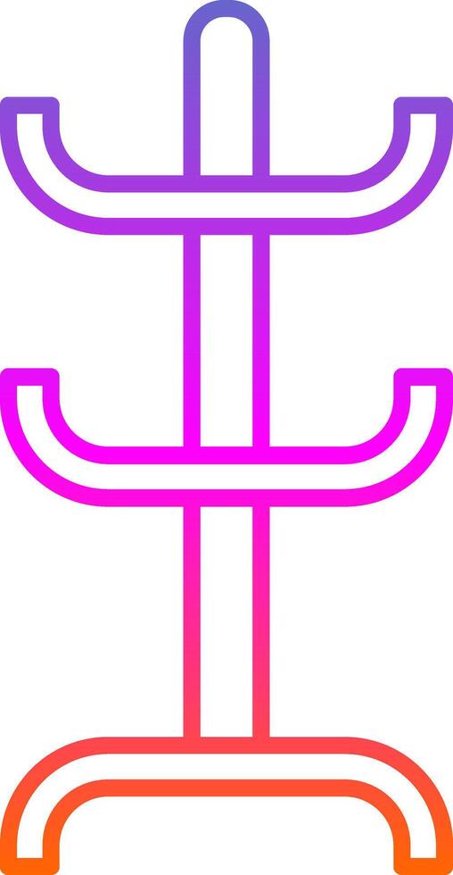 Mantel Gestell Linie Gradient Symbol vektor