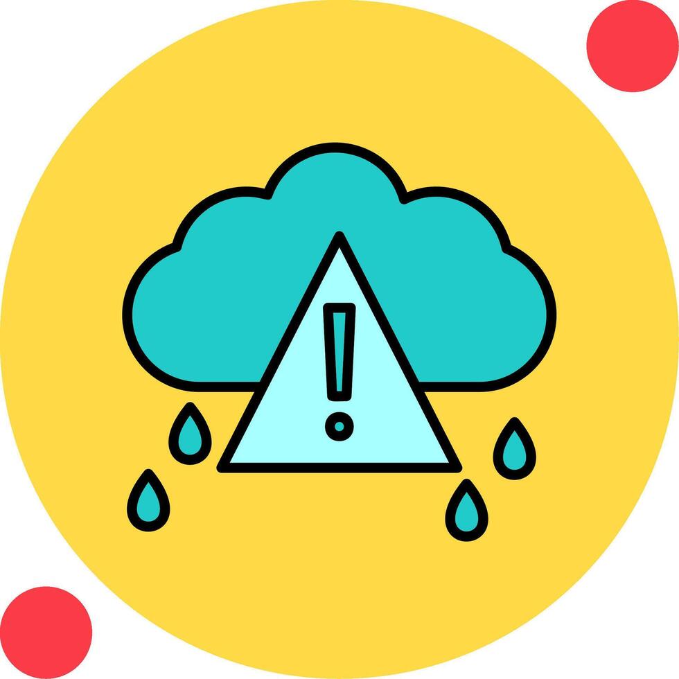 Wetter warnen Vektor Symbol