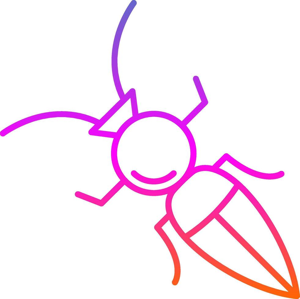 Formicidae Linie Gradient Symbol vektor