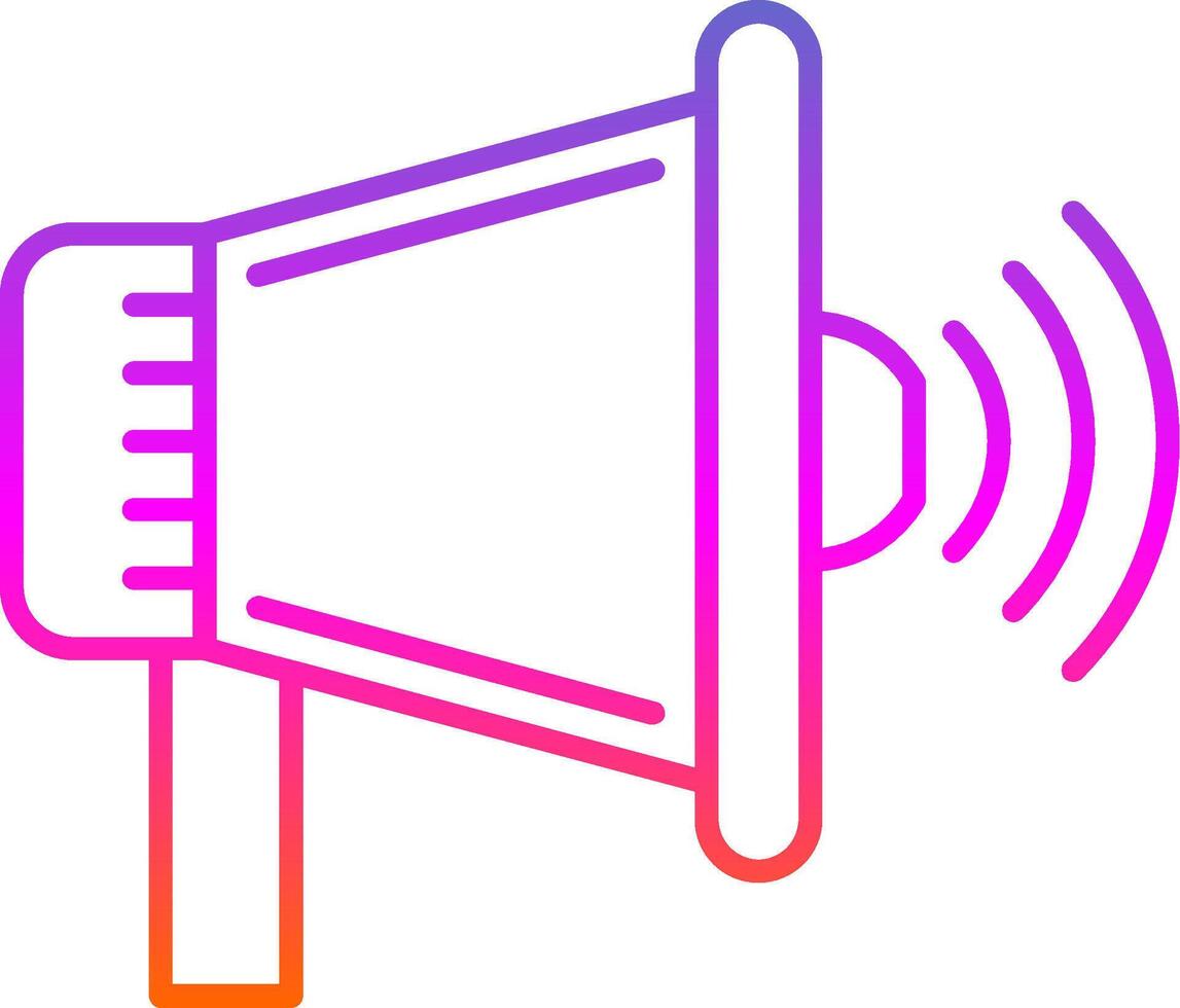 Symbol für den Gradienten der Lautsprecherlinie vektor