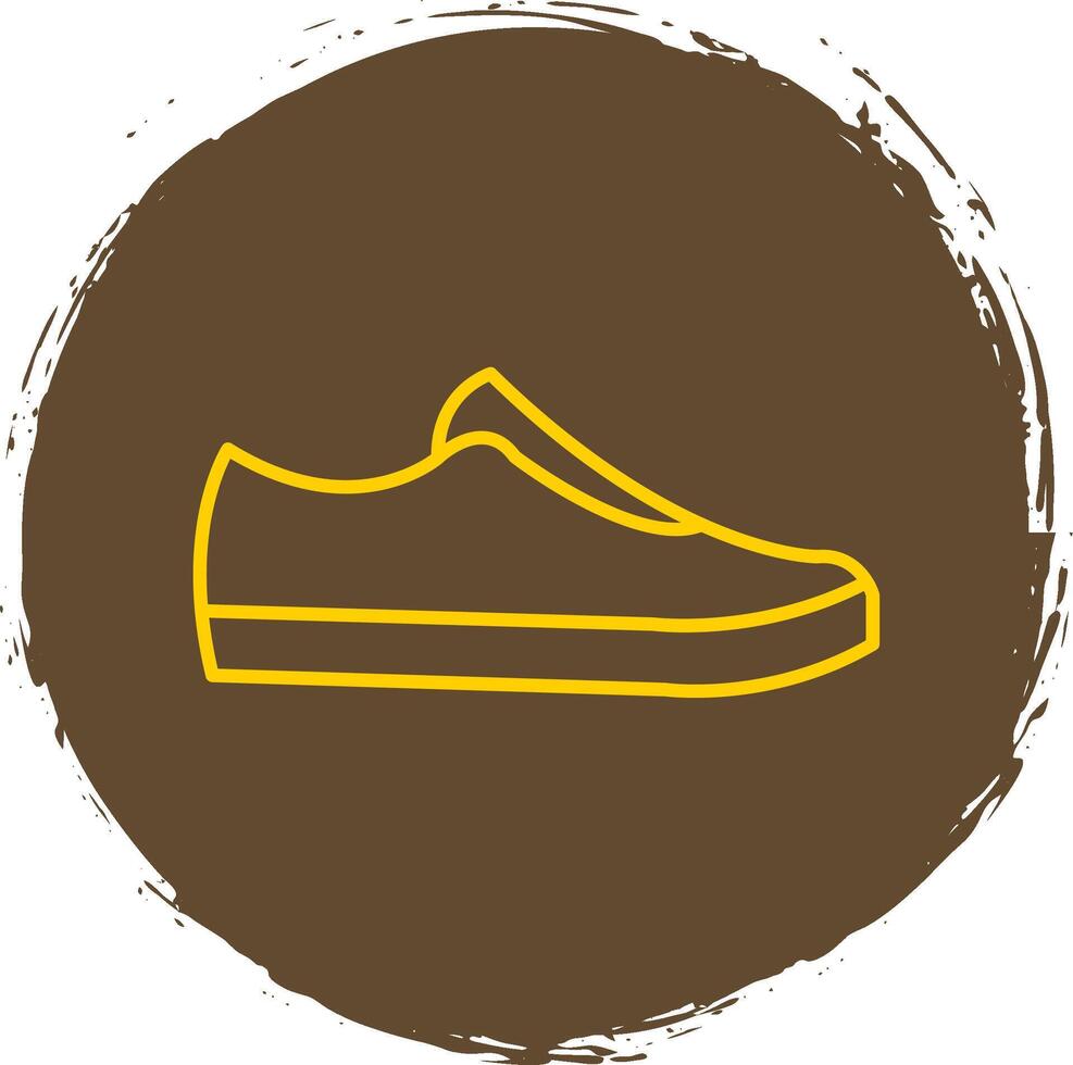 Schuhe Linie Kreis Gelb Symbol vektor