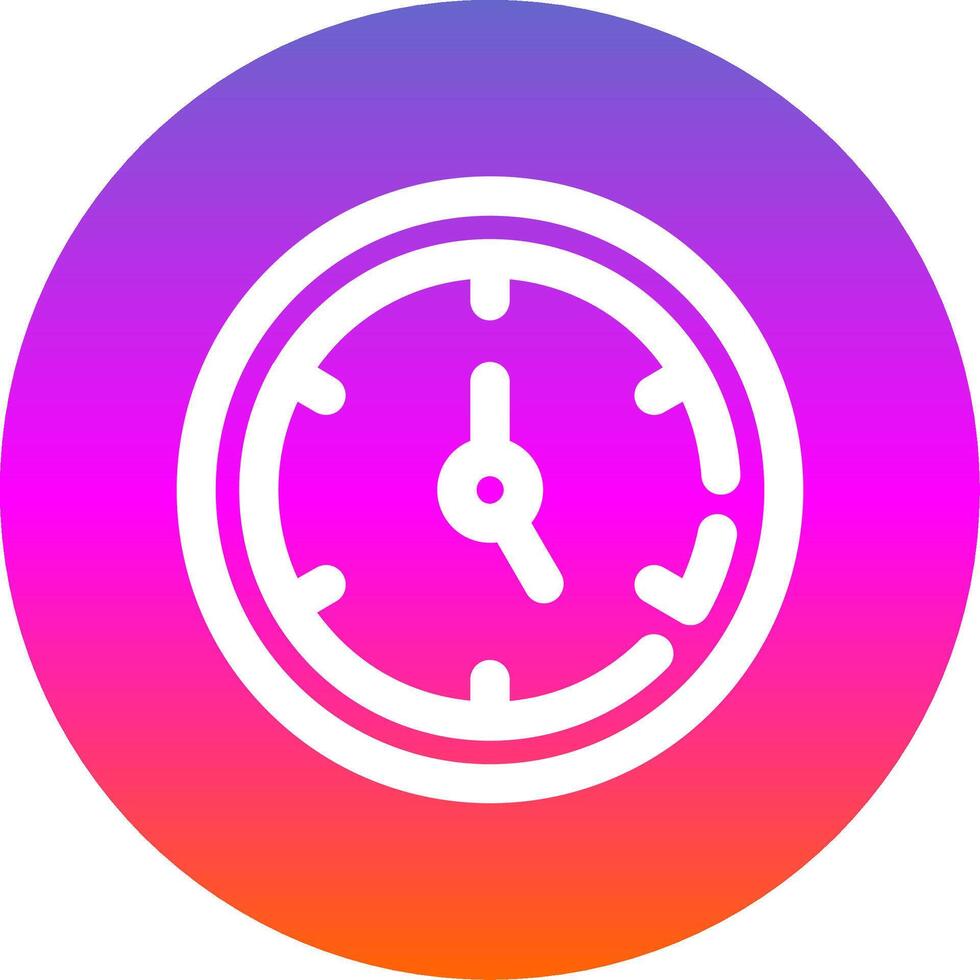 Timer Linie Gradient Kreis Symbol vektor