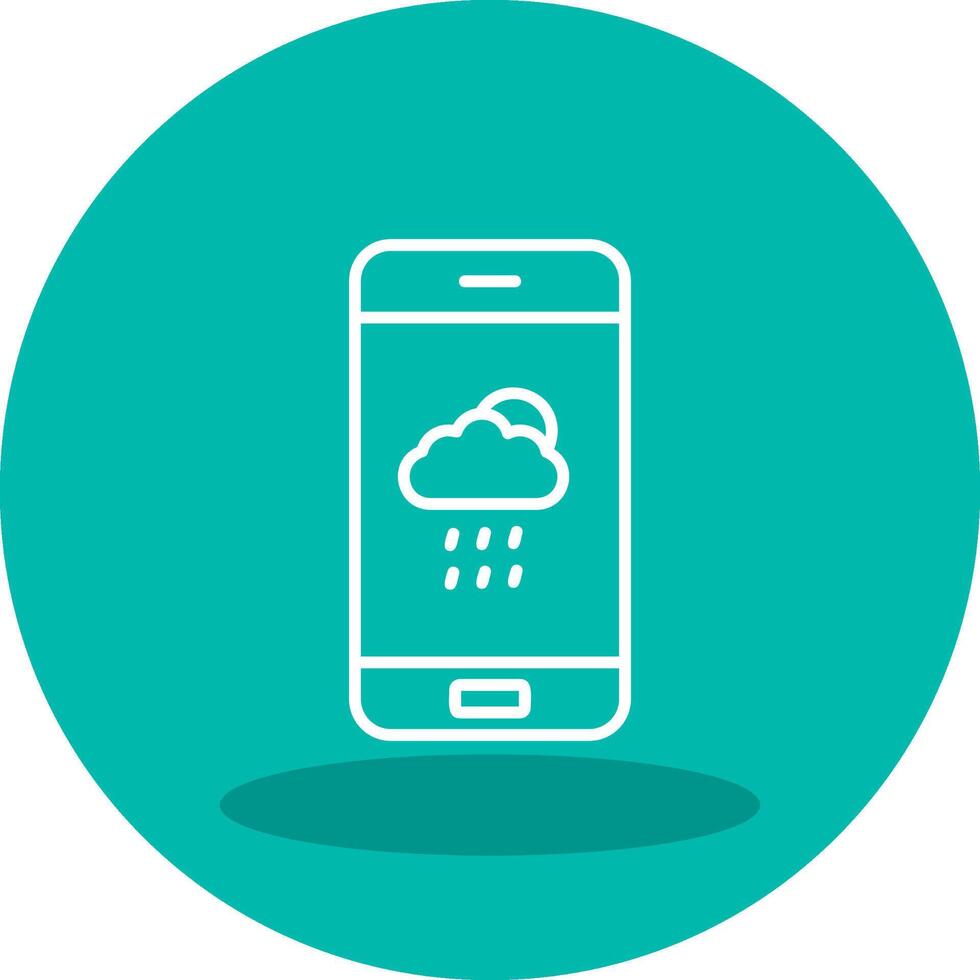 Wetter-App-Vektorsymbol vektor