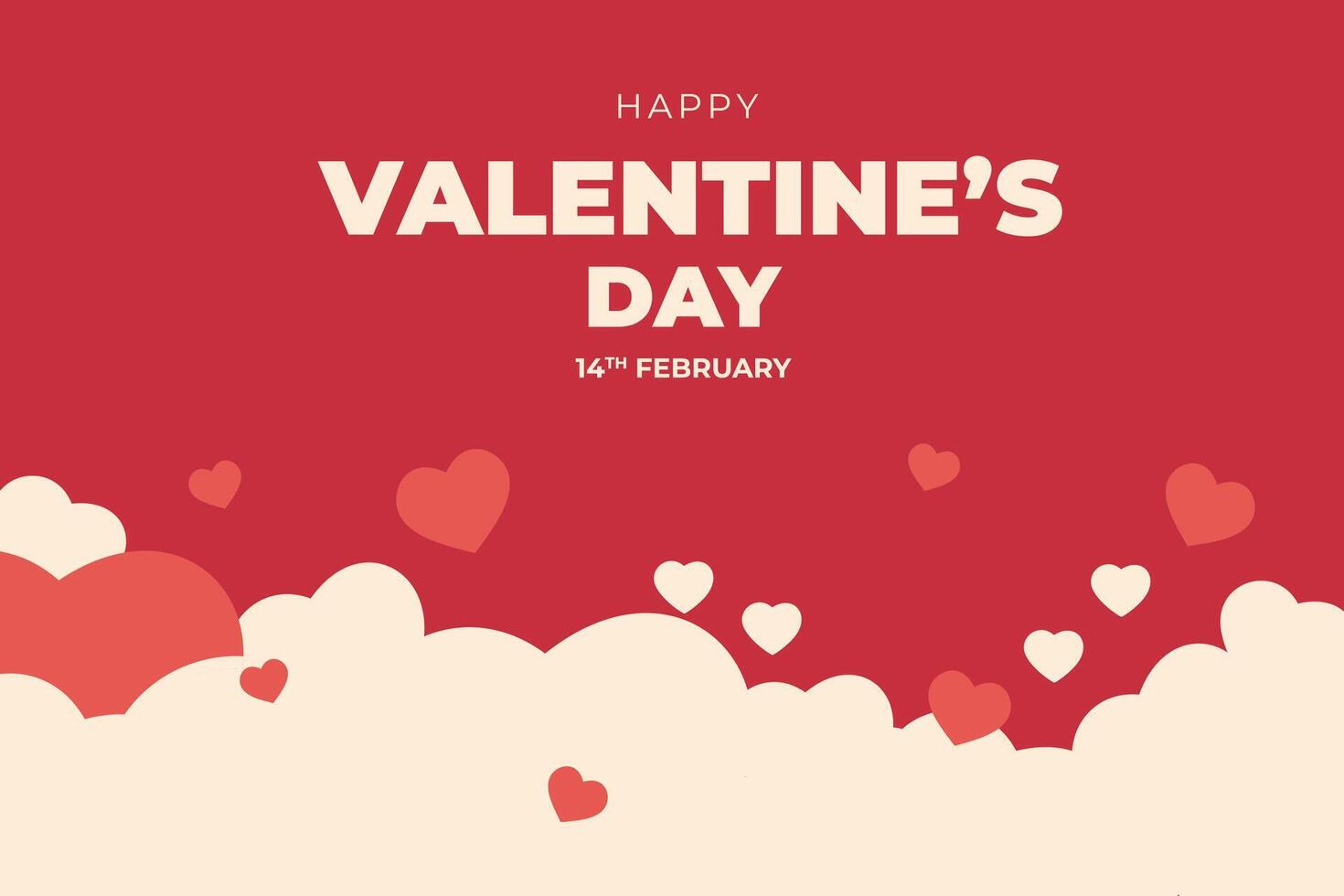 feiern glücklich Valentinstag Tag, Valentinstag Tag Herzen Hintergrund. vektor