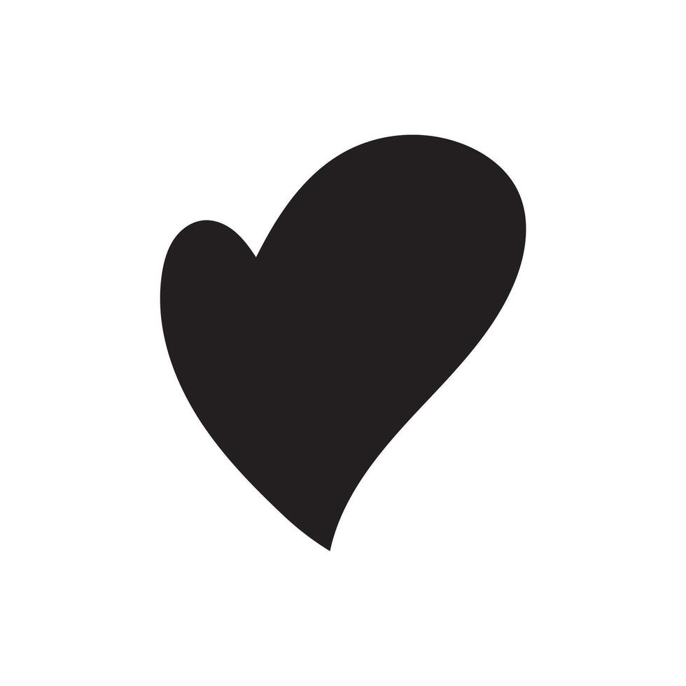 hjärta ikon. isolerat över vit bakgrund. kärlek symbol. vektor