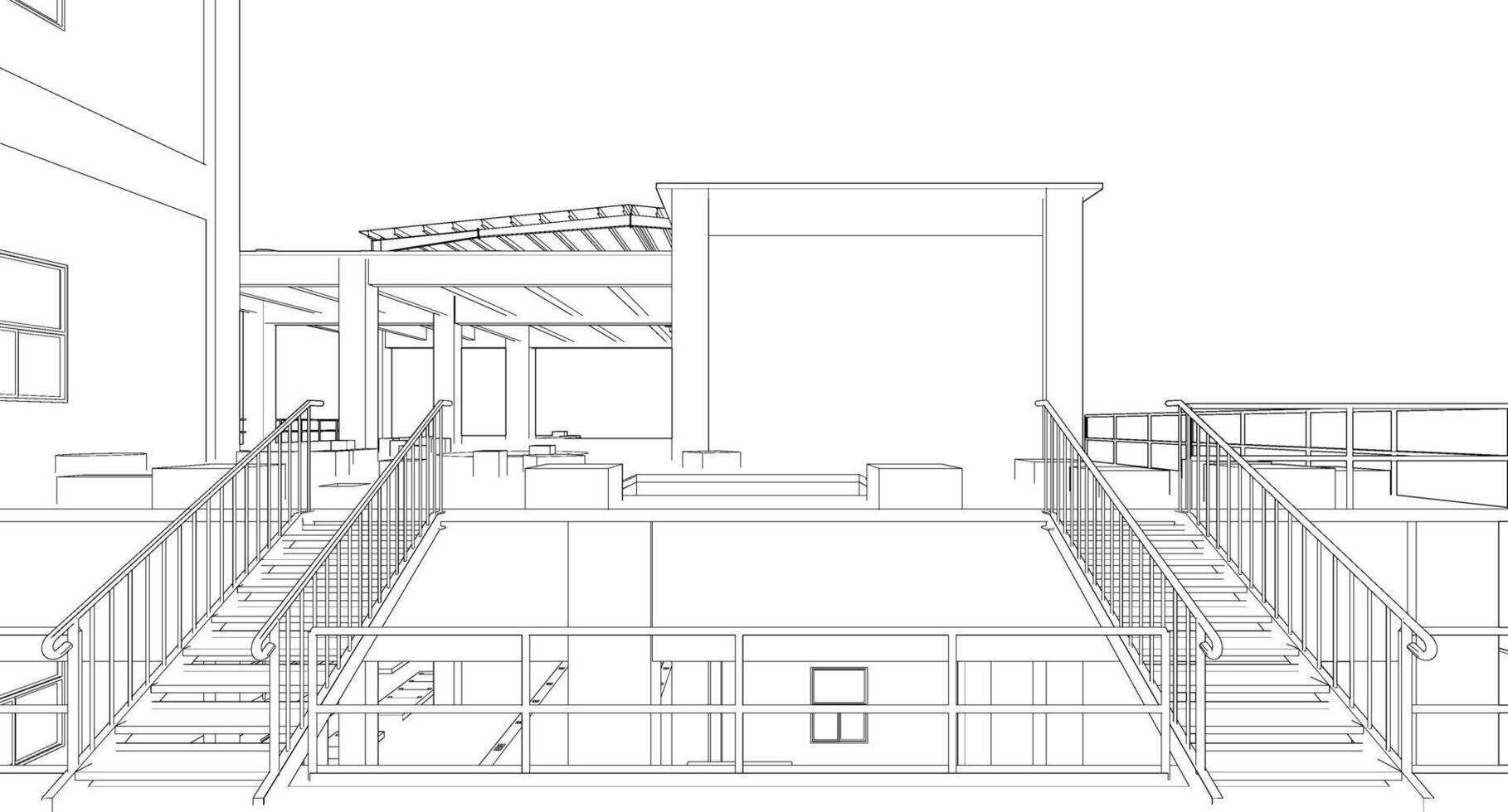 3d Illustration von industriell Projekt vektor