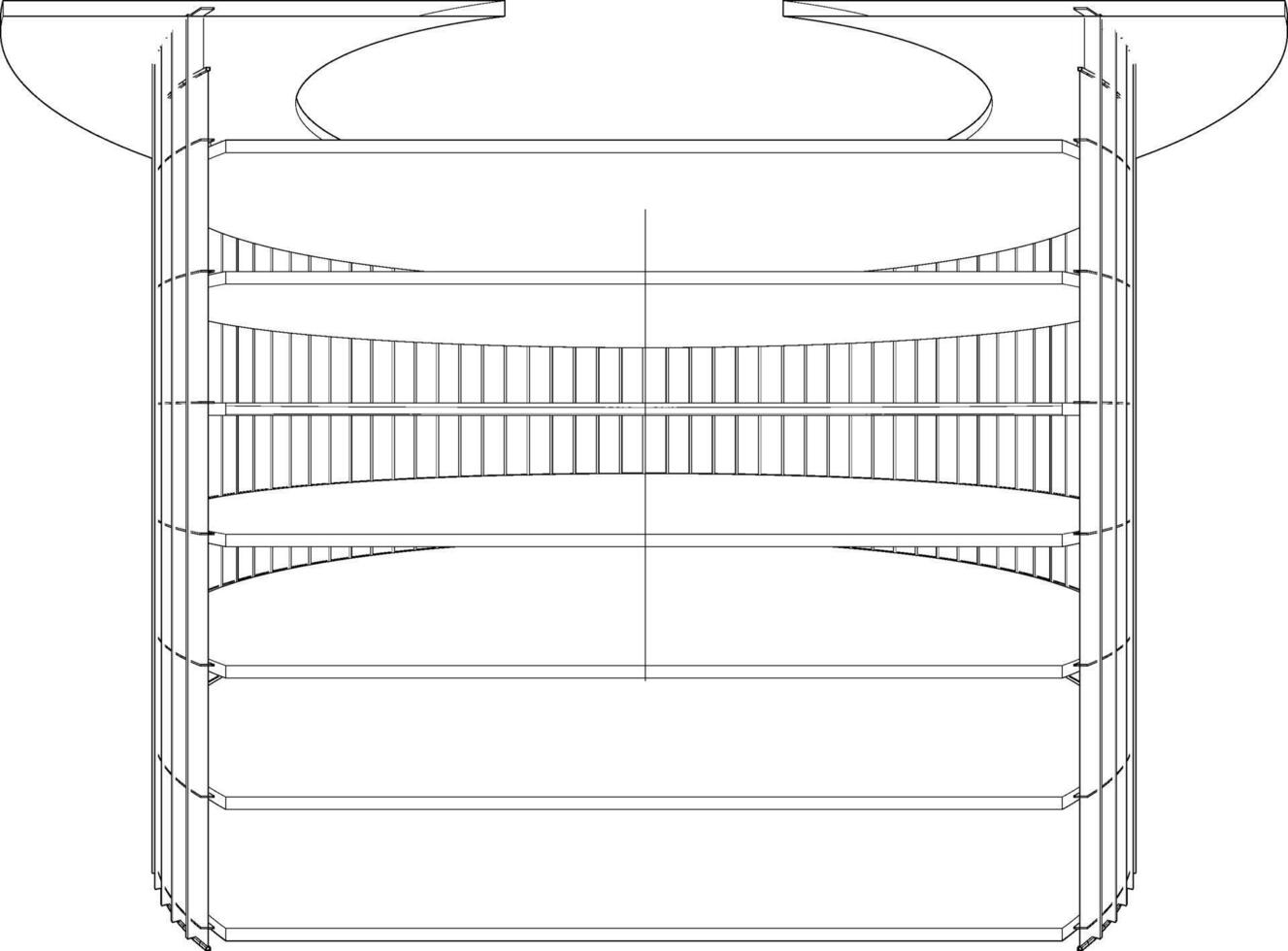 3d illustration av byggnad i begrepp vektor