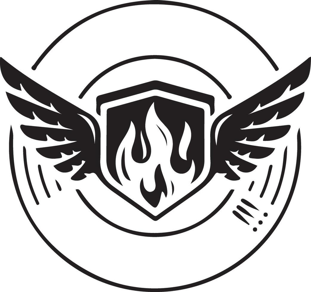 Flügel Logo zum Zukunft Geschäft vektor