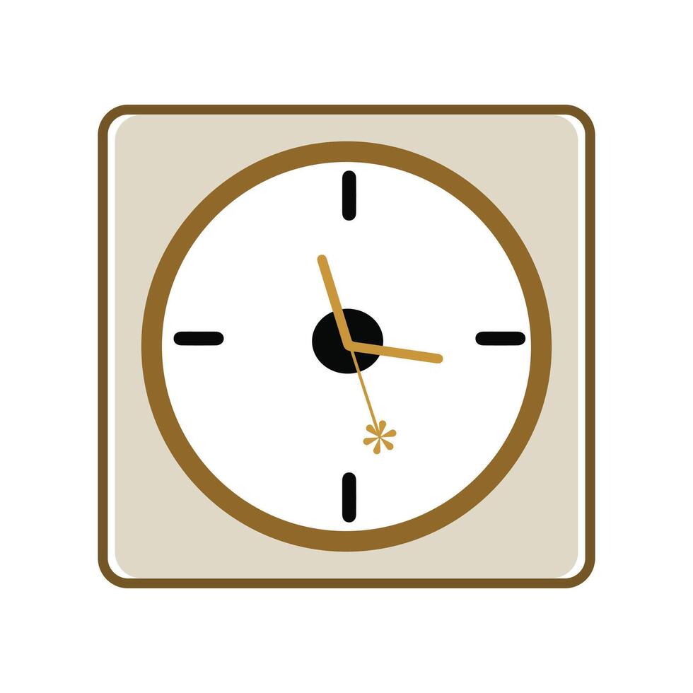 Uhr eben Stil, Uhr Symbol Uhren Vektor Illustration. Alarm Uhr Symbol. eben Design Stil. einfach Symbol auf Weiß Hintergrund, Netz Seite? ˅ Seite und Handy, Mobiltelefon App Design Element