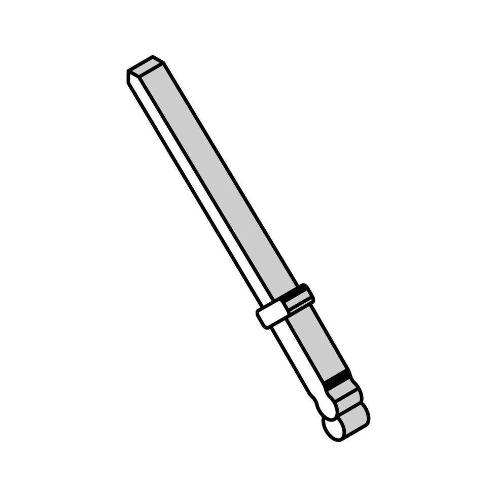 kniv pennvässare isometrisk ikon vektor illustration