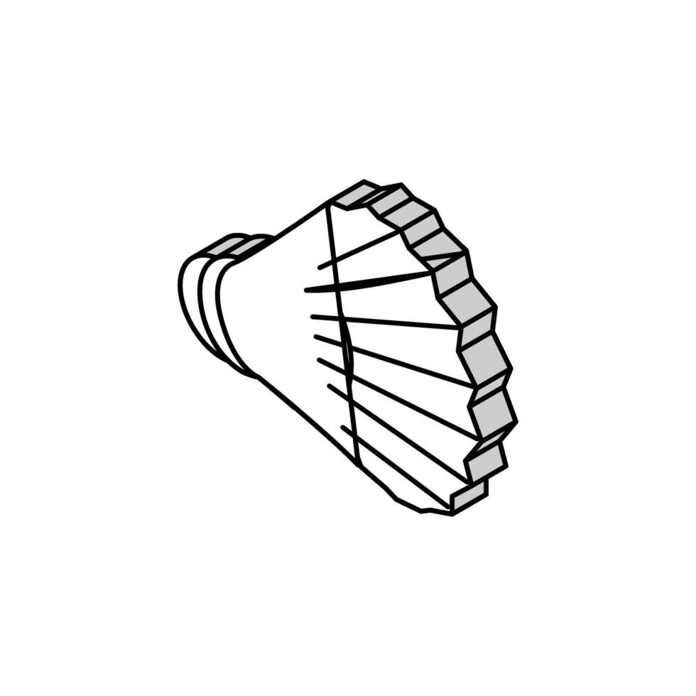fjäderboll sport isometrisk ikon vektor illustration