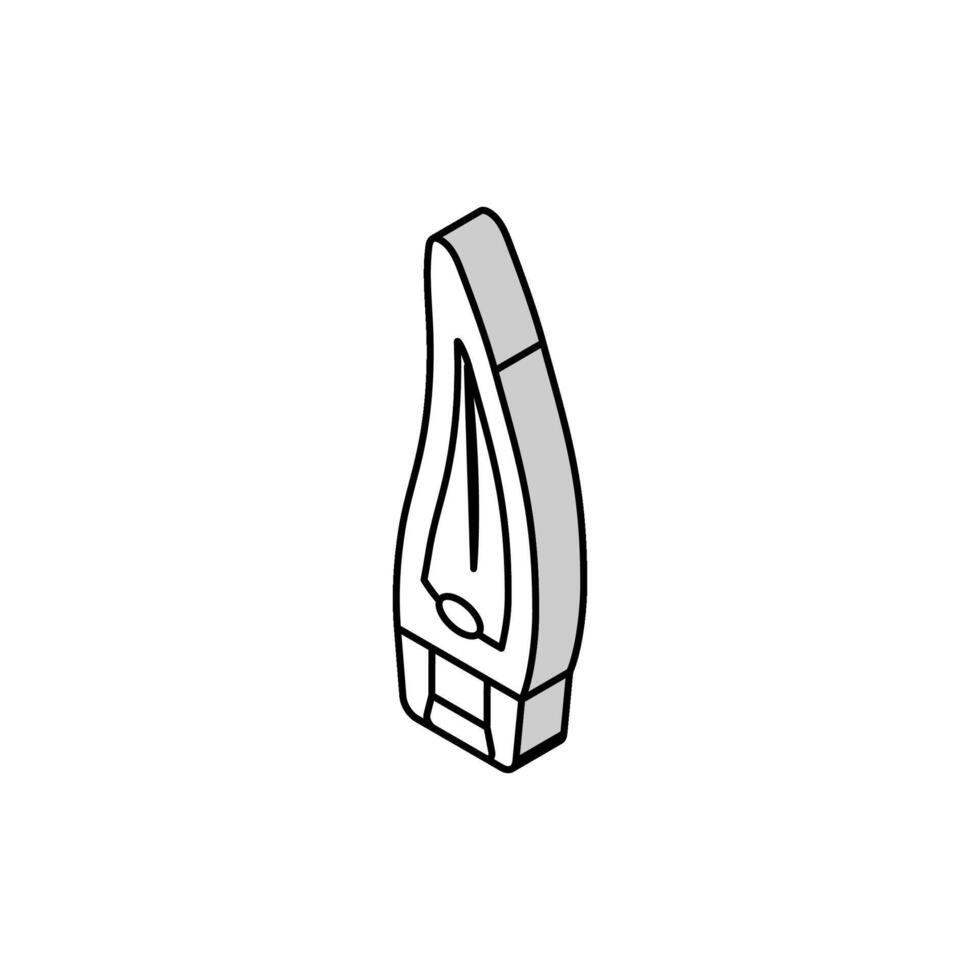 Gel Aloe vera isometrisch Symbol Vektor Illustration