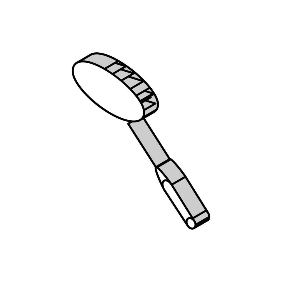 Schläger Fachmann Badminton isometrisch Symbol Vektor Illustration