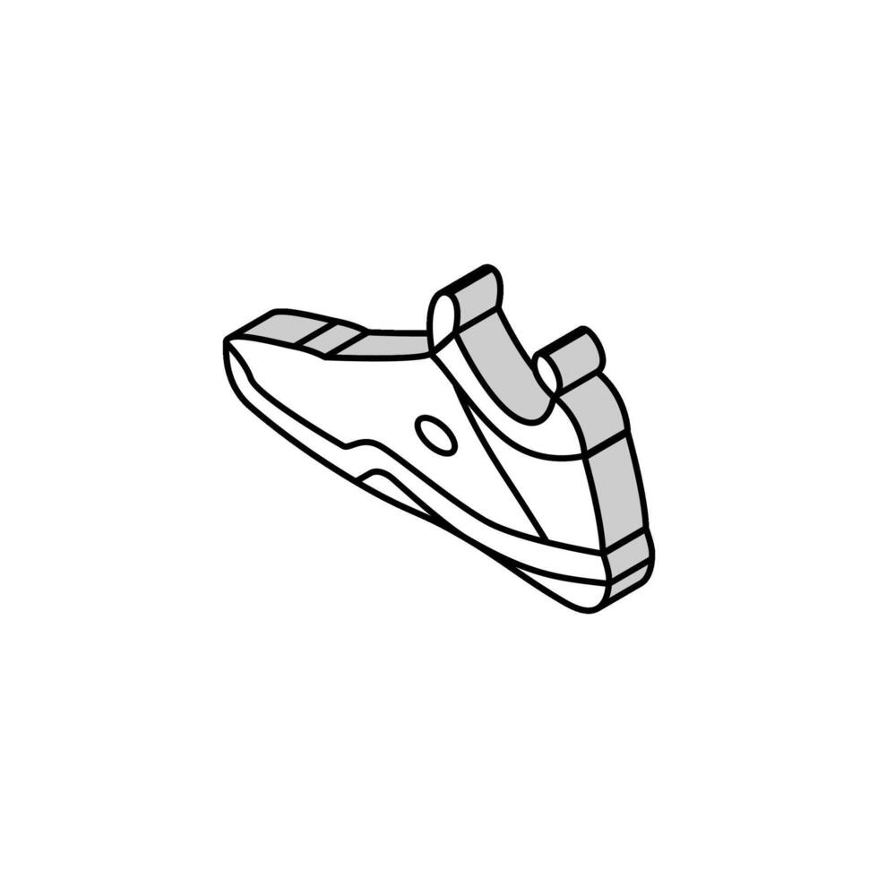 Schuhwerk Schuhe Badminton isometrisch Symbol Vektor Illustration