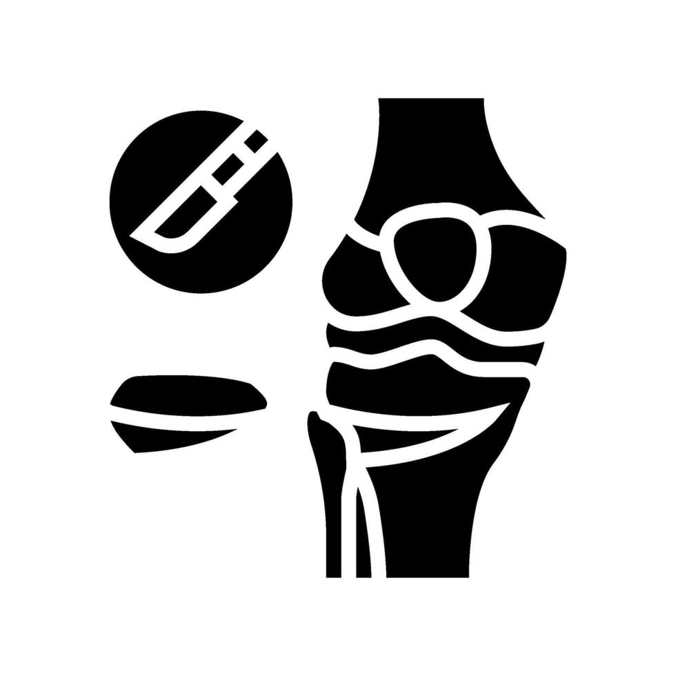 Osteotomie Chirurgie Krankenhaus Glyphe Symbol Vektor Illustration