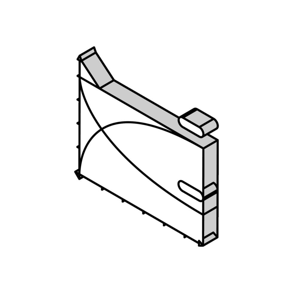 chemisch Reaktion Kinetik isometrisch Symbol Vektor Illustration