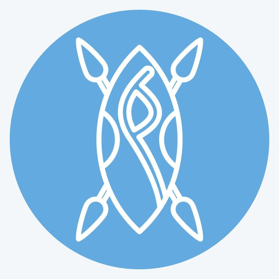 Symbol Schild. verbunden zu Kenia Symbol. Blau Augen Stil. einfach Design editierbar. einfach Illustration vektor
