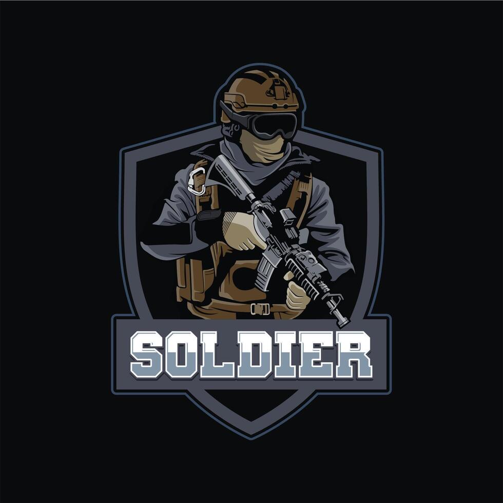 Vektor Soldat Heer Esport Logo