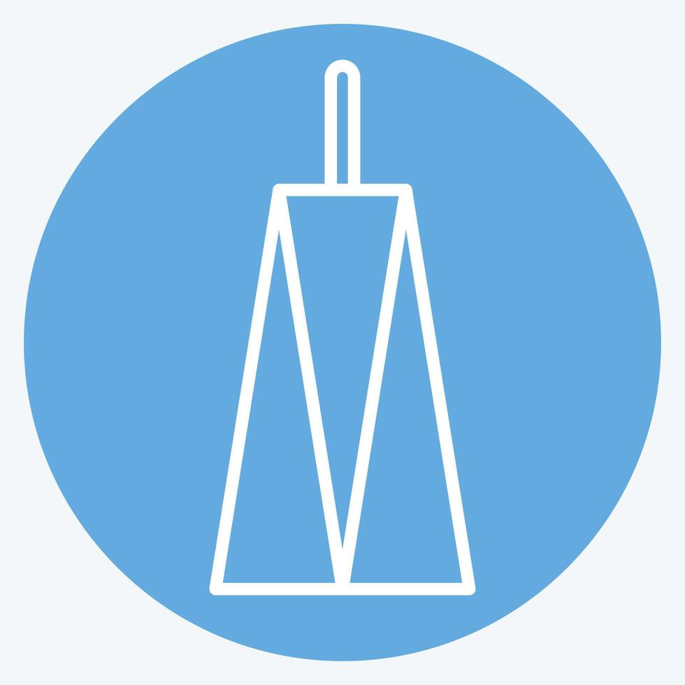 Symbol Britam Turm. verbunden zu Kenia Symbol. Blau Augen Stil. einfach Design editierbar. einfach Illustration vektor