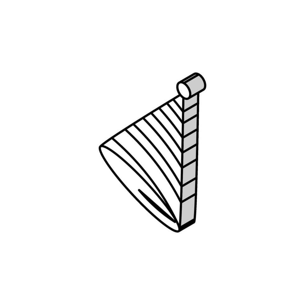 Party Hut Deckel isometrisch Symbol Vektor Illustration