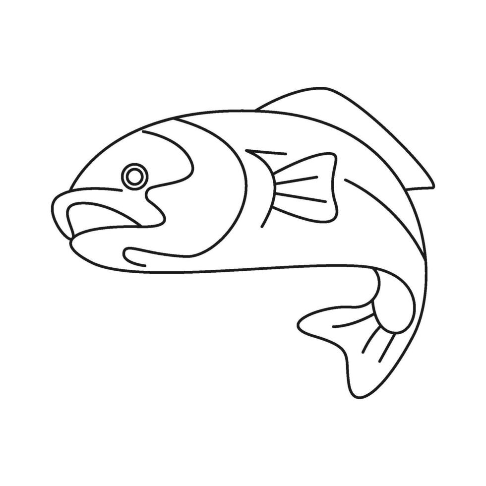 fisk ikon logotyp design vektor