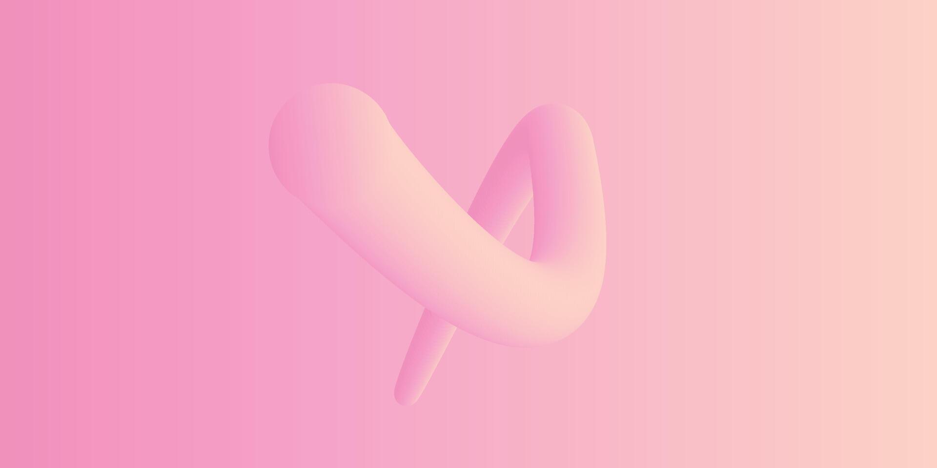 abstrakt 3d flytande vätska rosa Färg bakgrund. kreativ minimal sfär bollar eller bubbla trendig färgrik lutning design för omslag broschyr, flygblad, affisch, baner webb. vektor