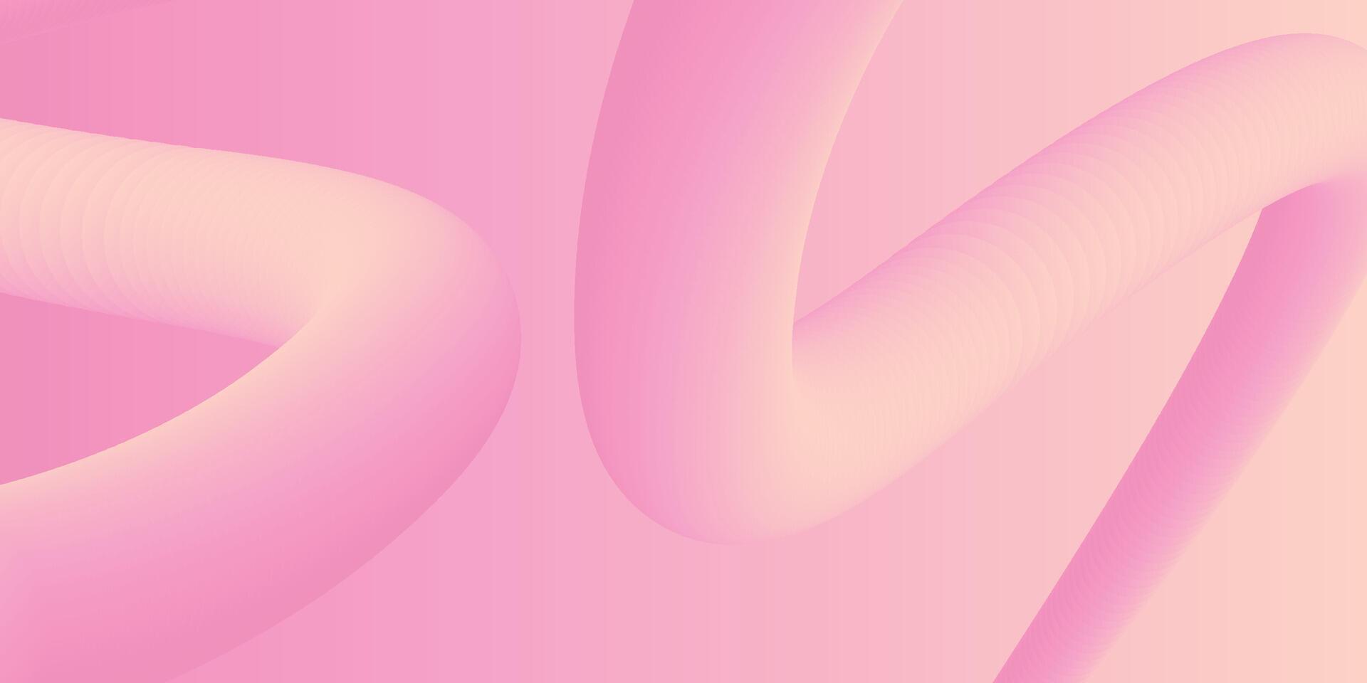 abstrakt 3d Flüssigkeit Flüssigkeit Rosa Farbe Hintergrund. kreativ minimal Kugel Bälle oder Blase modisch bunt Gradient Design zum Startseite Broschüre, Flyer, Poster, Banner Netz. vektor