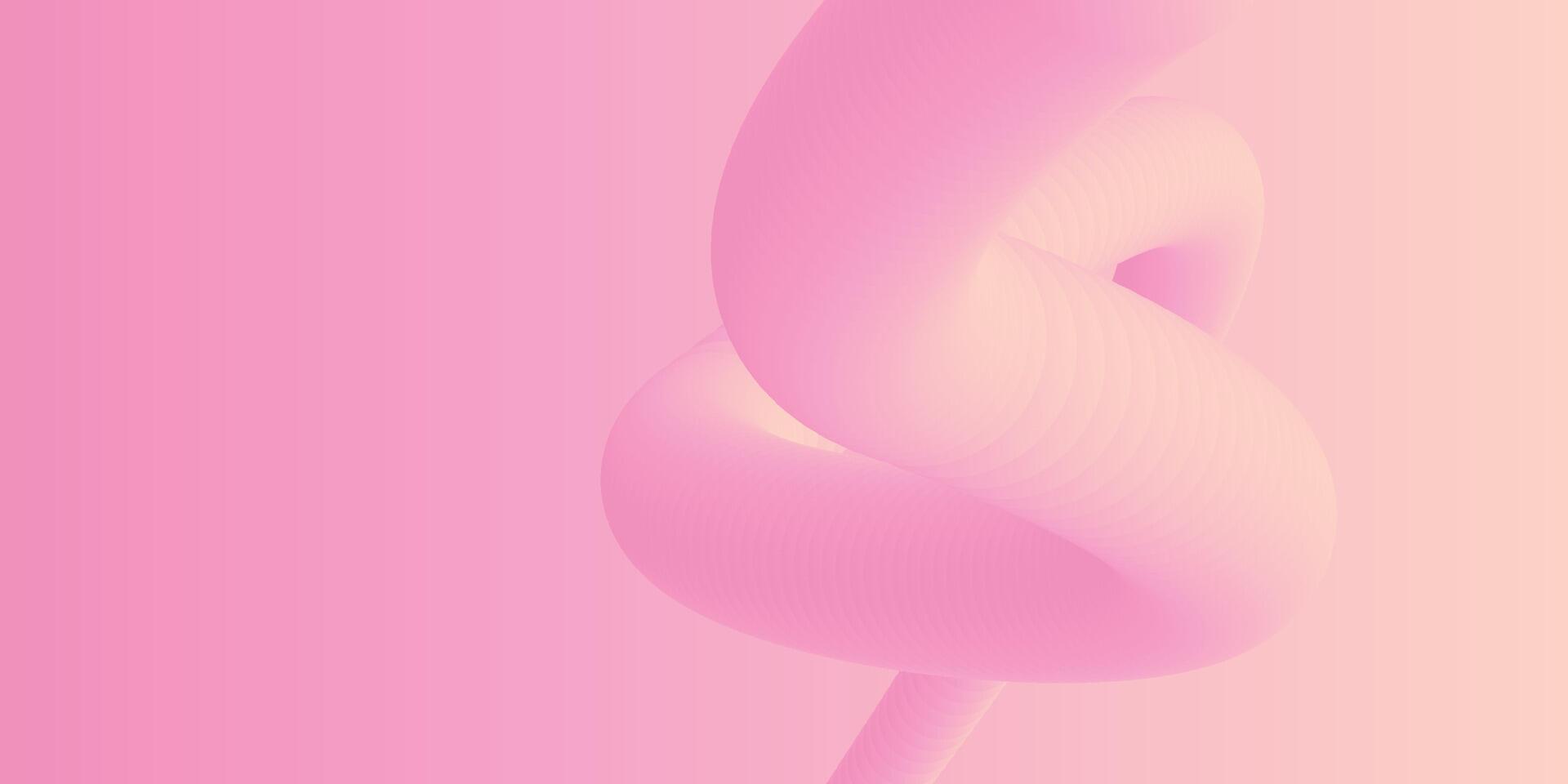 abstrakt 3d Flüssigkeit Flüssigkeit Rosa Farbe Hintergrund. kreativ minimal Kugel Bälle oder Blase modisch bunt Gradient Design zum Startseite Broschüre, Flyer, Poster, Banner Netz. vektor