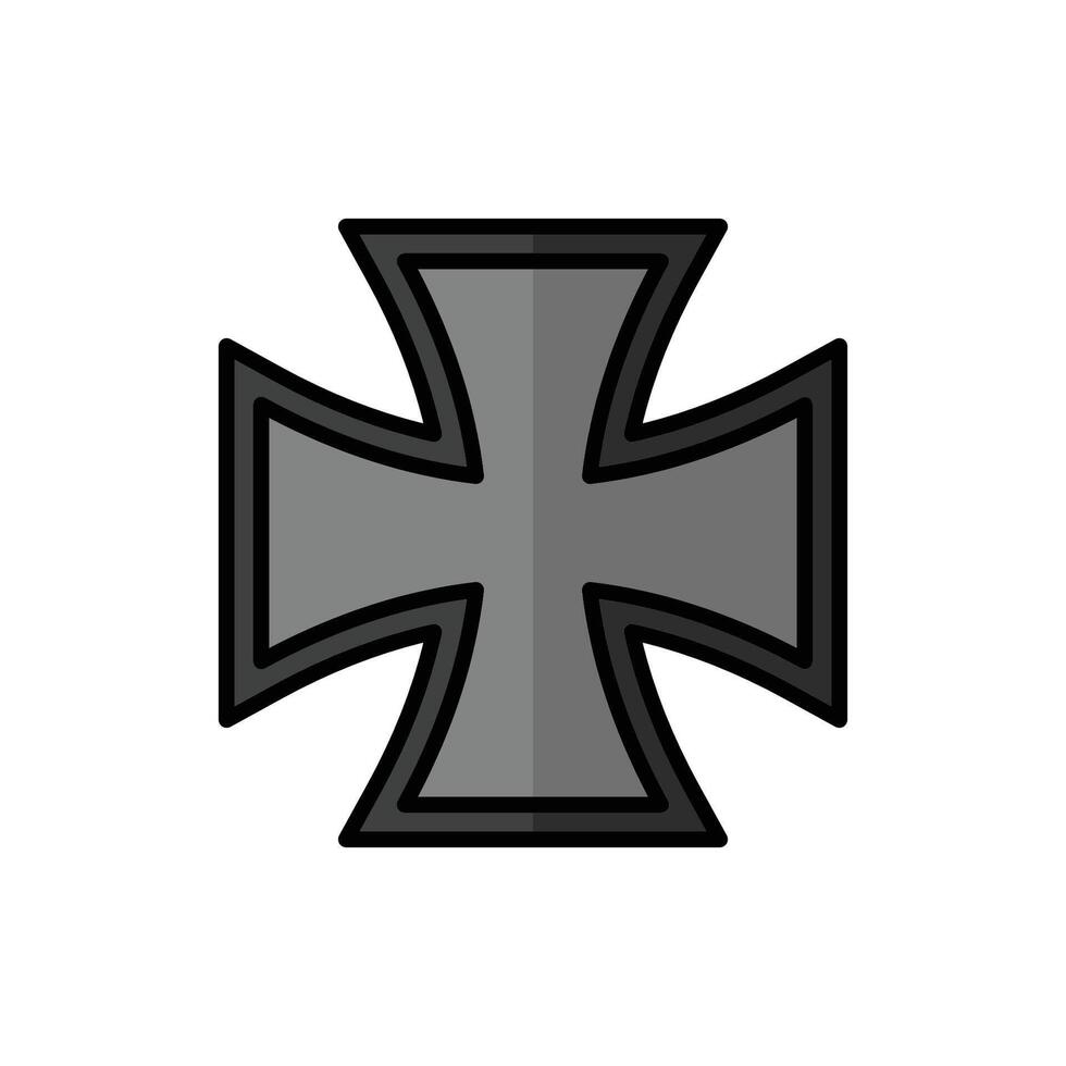 Kreuz Symbol Vektor Design Vorlage im Weiß Hintergrund