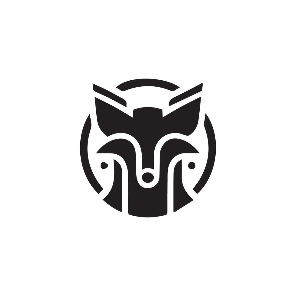 Fuchs Kopf Maskottchen Logo, Fuchs Symbol. eben Vektor Illustration.