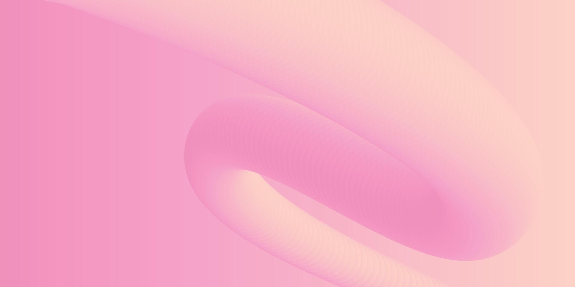 abstrakt 3d Flüssigkeit Flüssigkeit Rosa Farbe Hintergrund. kreativ minimal Kugel Bälle oder Blase modisch bunt Gradient Design zum Startseite Broschüre, Flyer, Poster, Banner Netz. vektor