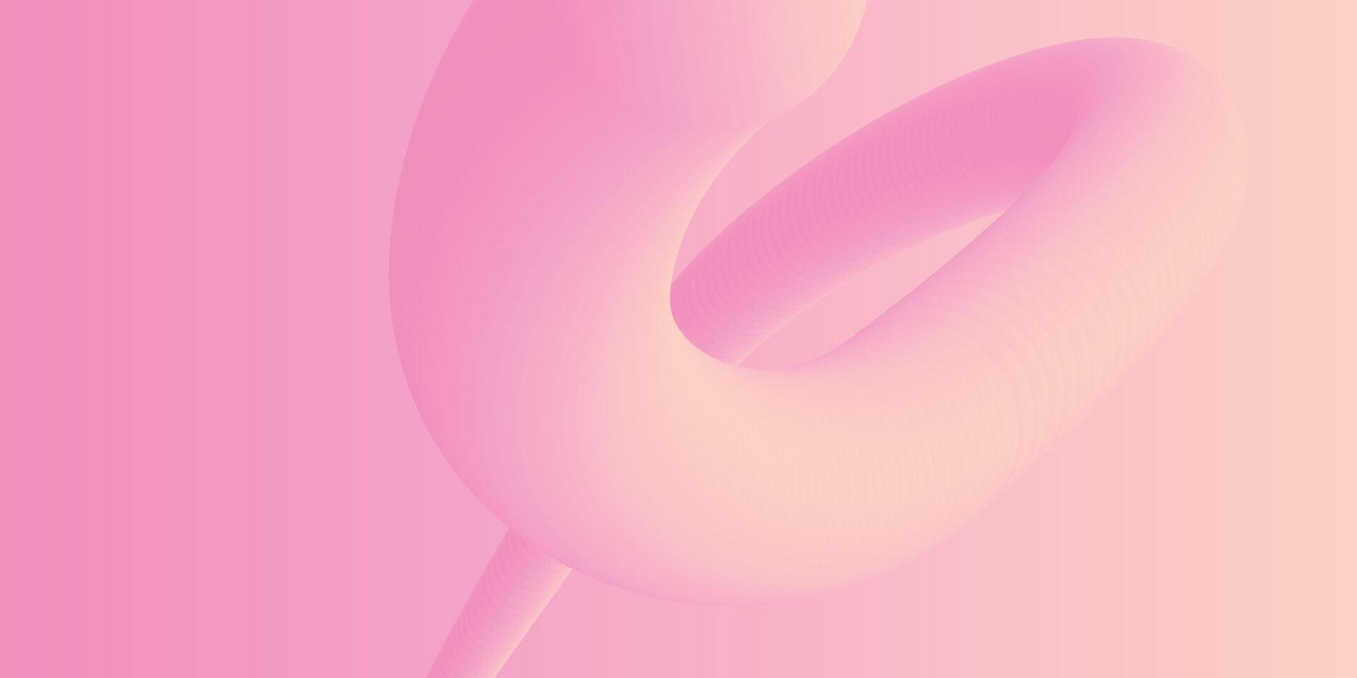 abstrakt 3d Flüssigkeit Flüssigkeit Rosa Farbe Hintergrund. kreativ minimal Kugel Bälle oder Blase modisch bunt Gradient Design zum Startseite Broschüre, Flyer, Poster, Banner Netz. vektor