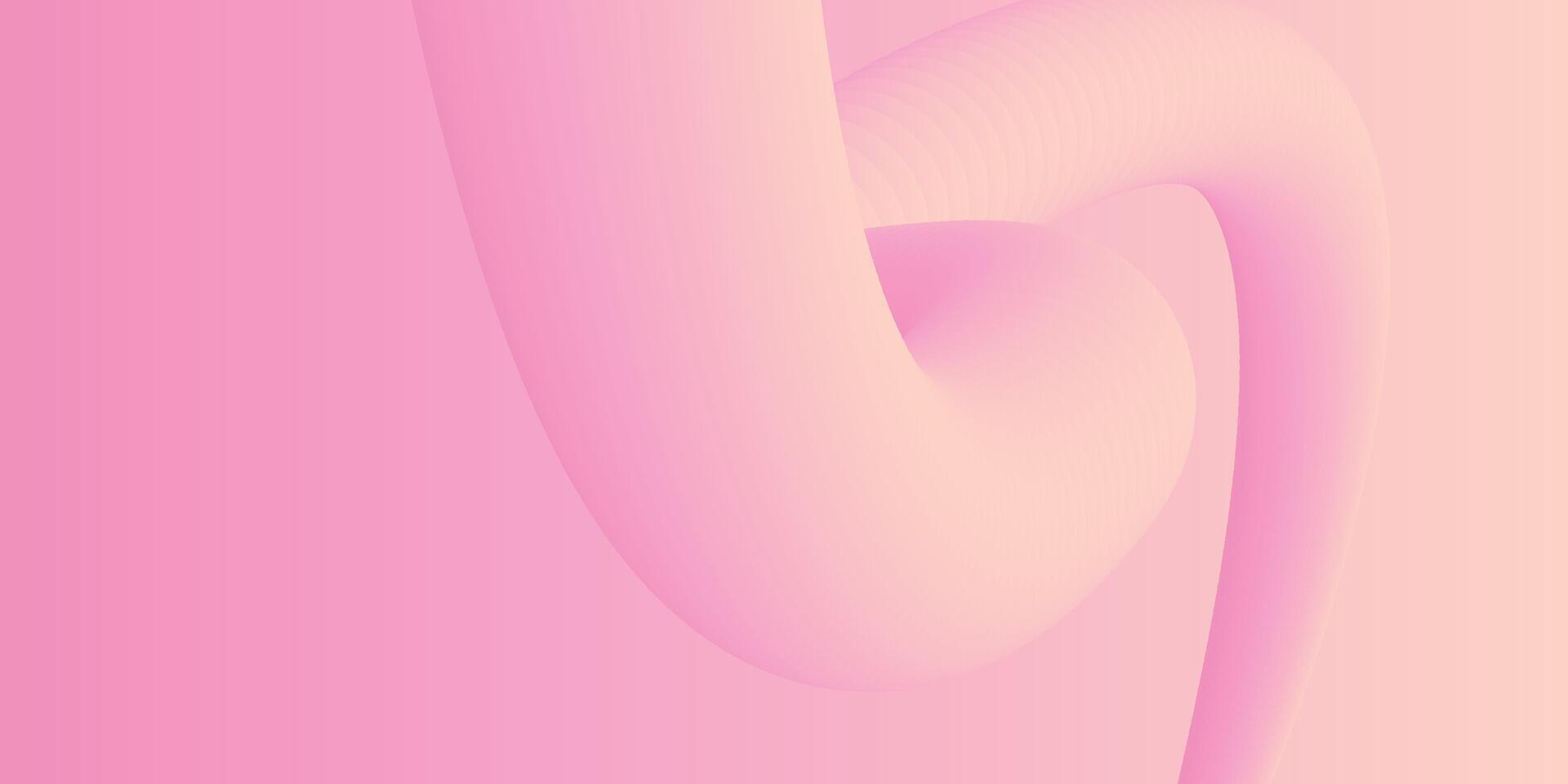 abstrakt 3d Flüssigkeit Flüssigkeit Rosa Farbe Hintergrund. kreativ minimal Kugel Bälle oder Blase modisch bunt Gradient Design zum Startseite Broschüre, Flyer, Poster, Banner Netz. vektor