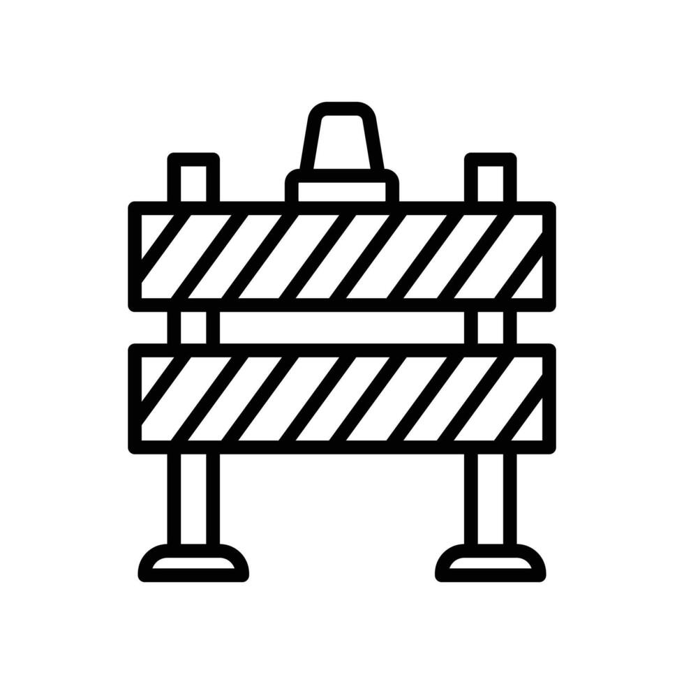 Straße Barriere Symbol Vektor Design Vorlage im Weiß Hintergrund