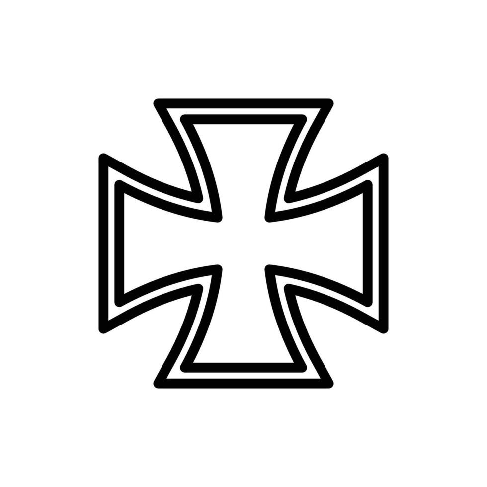 Kreuz Symbol Vektor Design Vorlage im Weiß Hintergrund