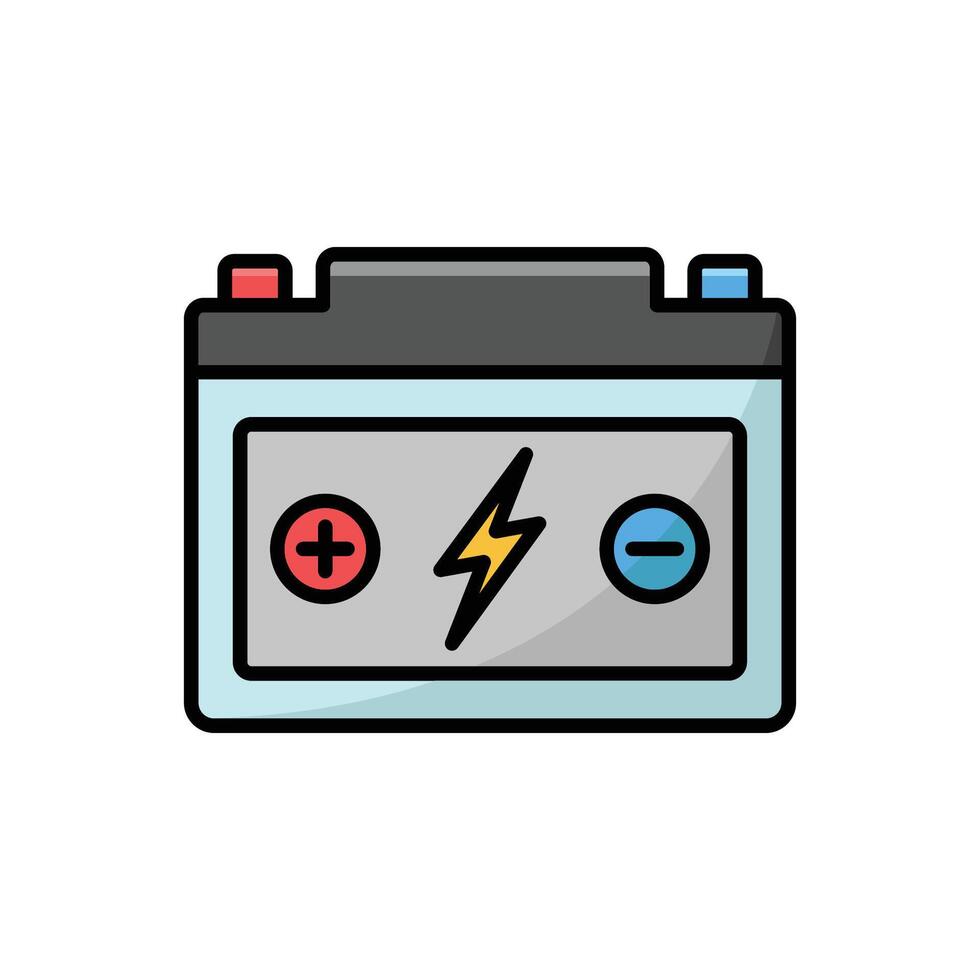 Auto Batterie Symbol Vektor Design Vorlage im Weiß Hintergrund