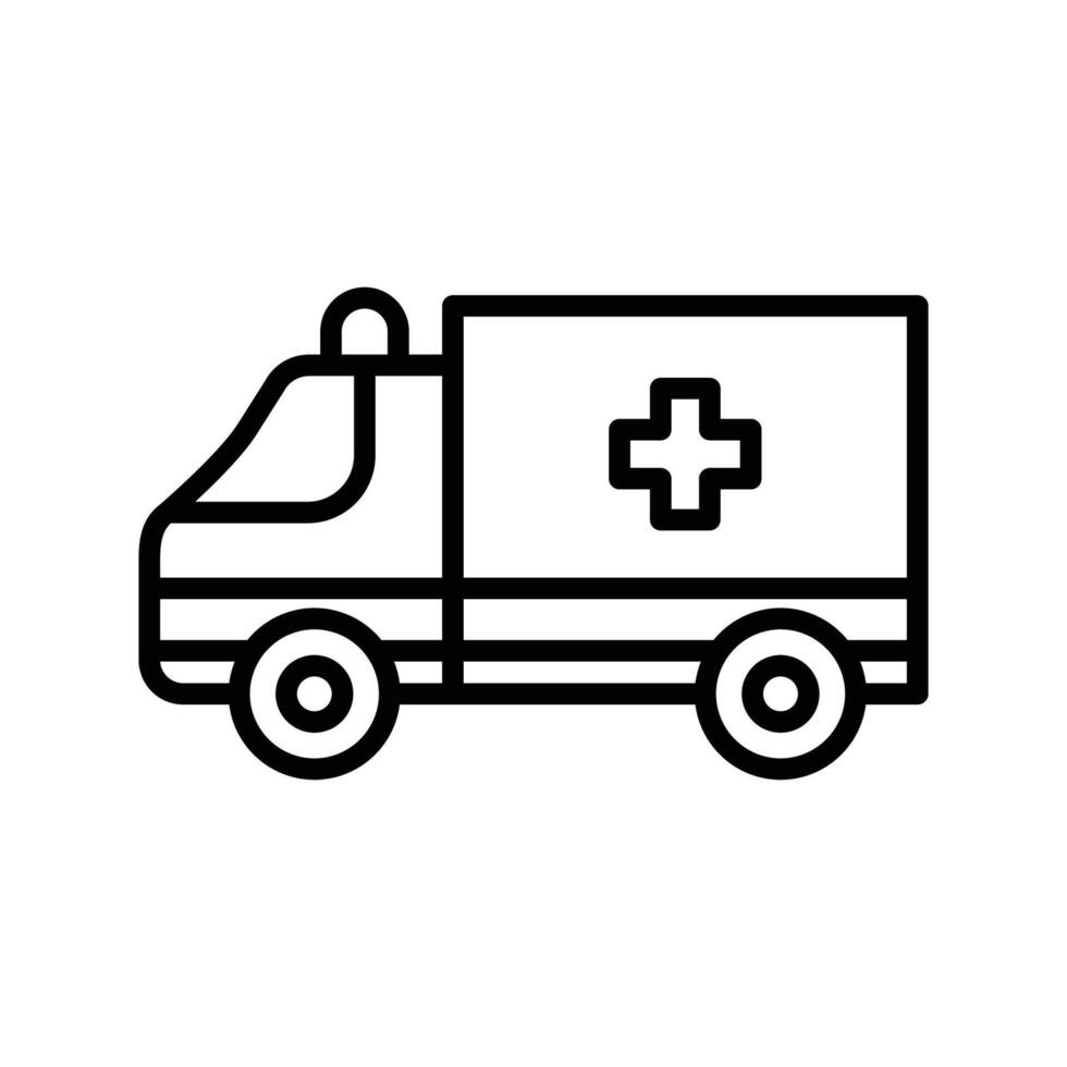 Krankenwagen Symbol Vektor Design Vorlage im Weiß Hintergrund