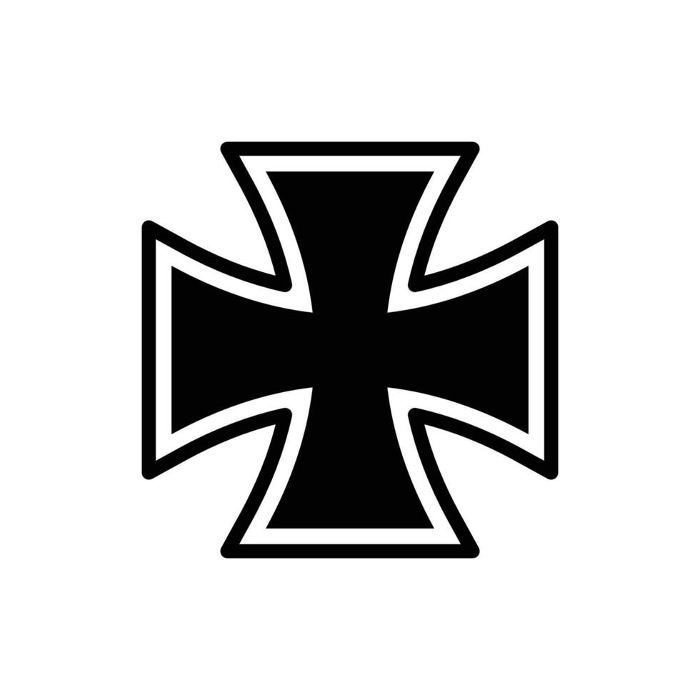 Kreuz Symbol Vektor Design Vorlage im Weiß Hintergrund