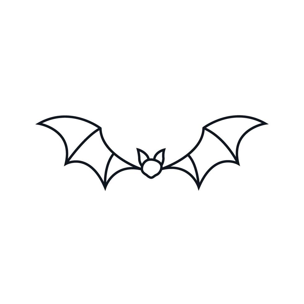 fladdermus ikon vektor. halloween illustration tecken. vampyr symbol eller logotyp. vektor