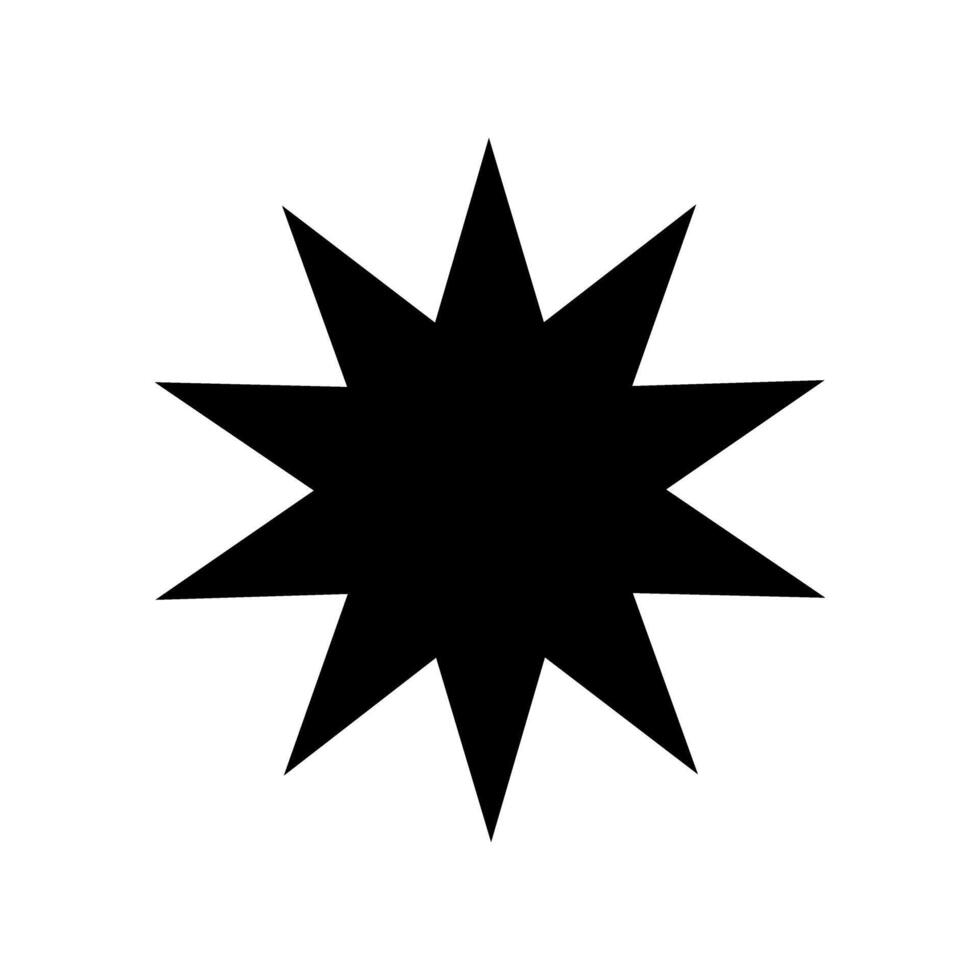 sunburst ikon vektor. stjärna illustration tecken. pris märka symbol. vektor