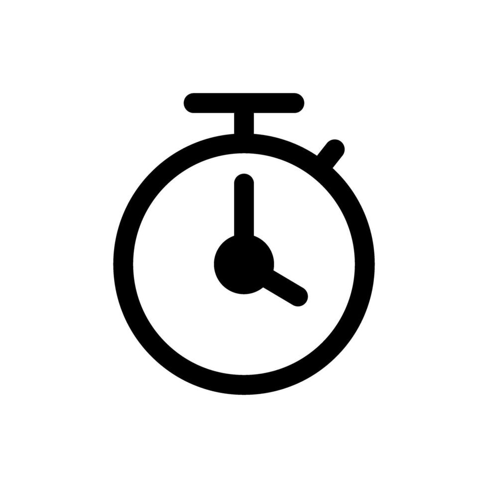Countdown Symbol Vektor. Passage von Zeit Illustration unterzeichnen. Uhr Symbol. vektor