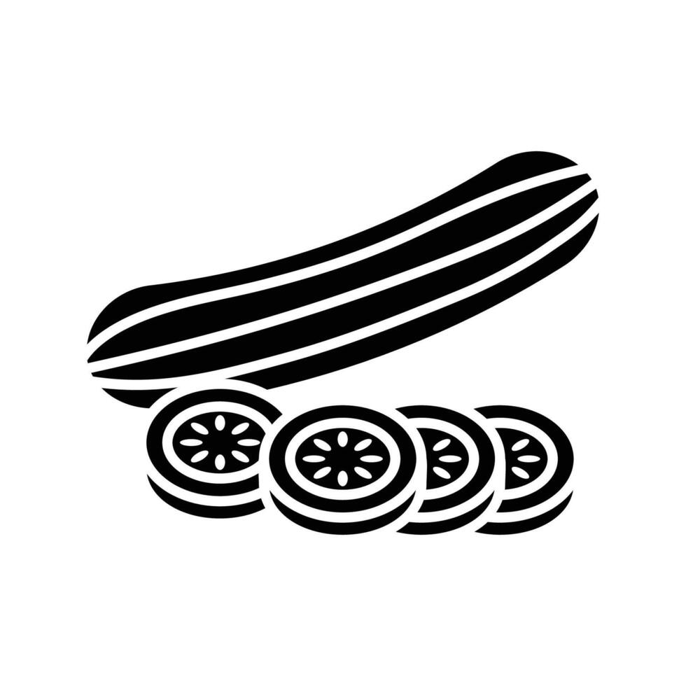 Gurke Symbol Vektor Design Vorlage im Weiß Hintergrund